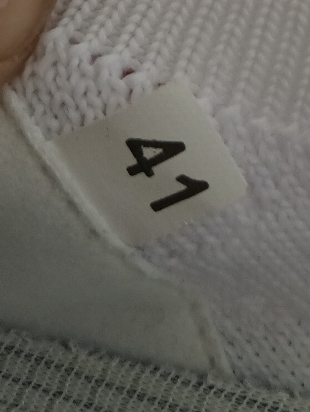 White Scalloped Knit Slip-on Sneakers Comfy Cushioned Lightweight Simple Femme - Picture 7 of 8